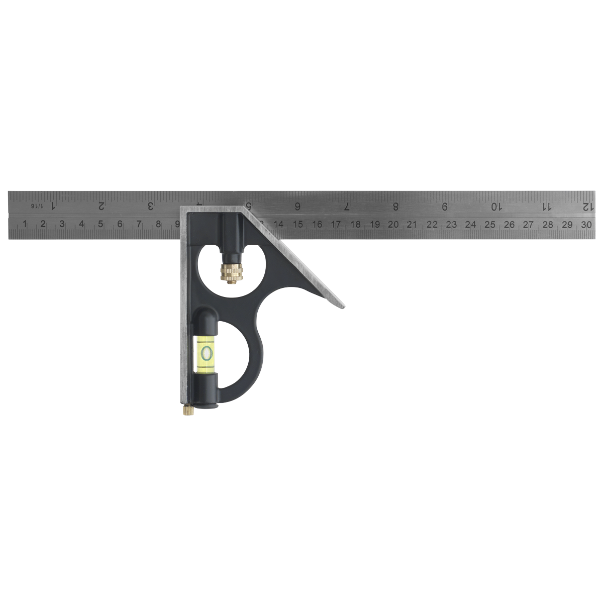 Sealey 300mm Combination Square Machined Stainless Steel Metric Imperial AK6095