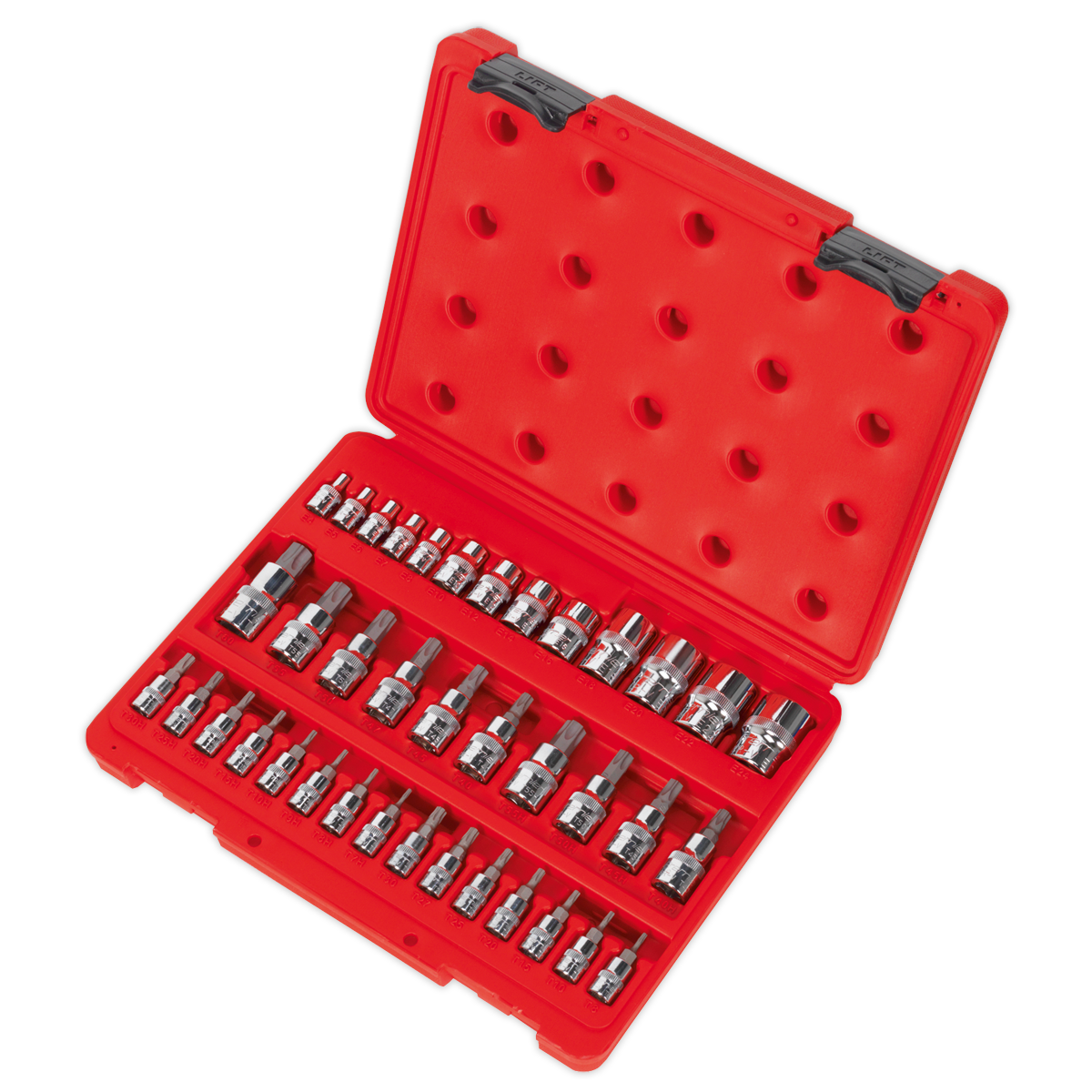 Sealey TRX-Star Socket & Security Socket Bit Set Chrome Plated 38 Pieces AK6197
