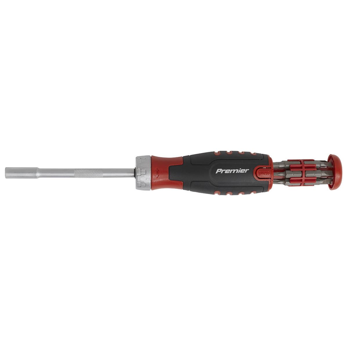 Sealey Ratchet Screwdriver Set 12 Pieces With Nagnetic Bit Retention AK64909