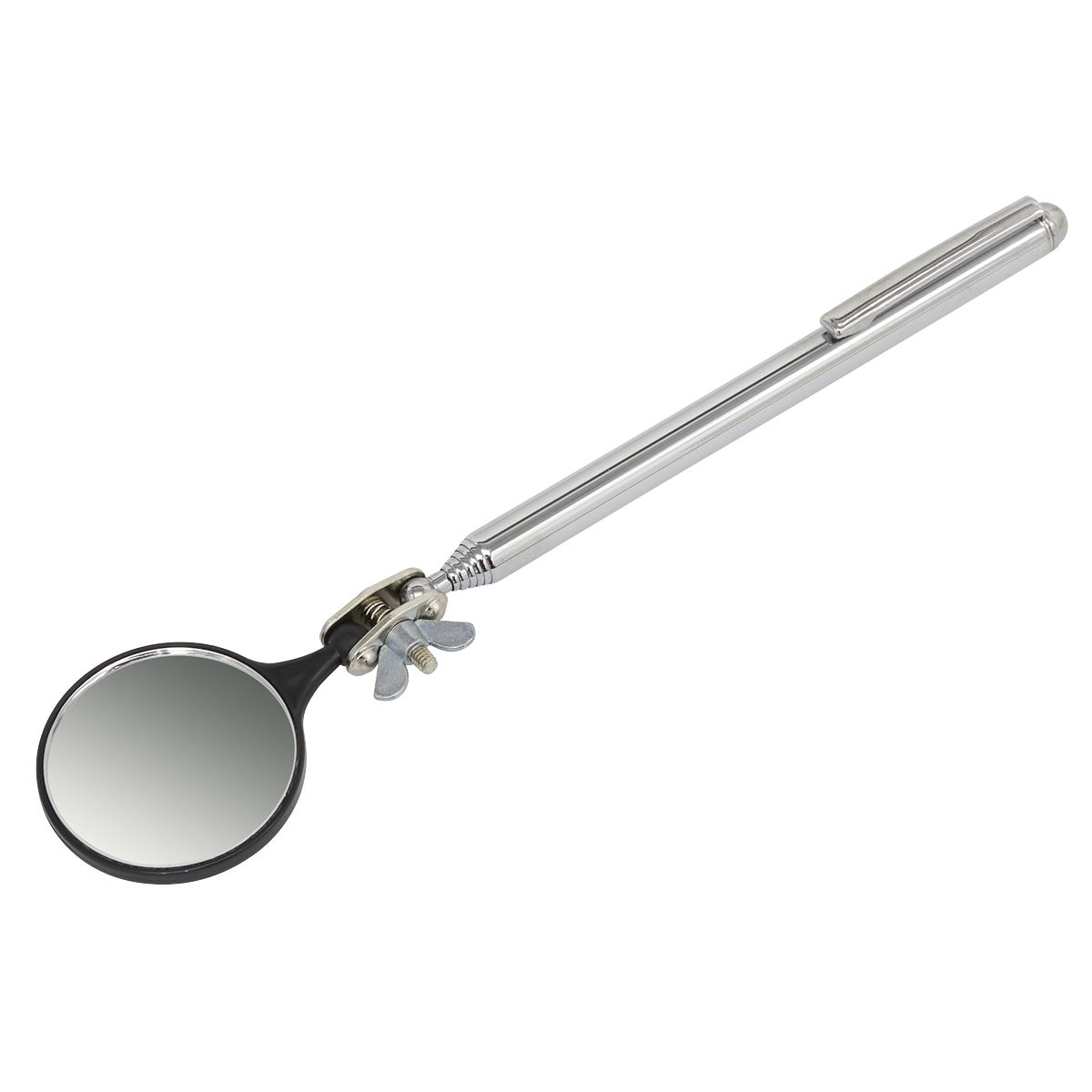 Sealey Telescopic Inspection Mirror With Pocket-Clip Ø40mm 360° Rotation AK652