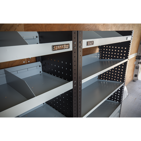 Sealey 845mm Modular Lockable Storage System Organiser Robust Steel APMSV03