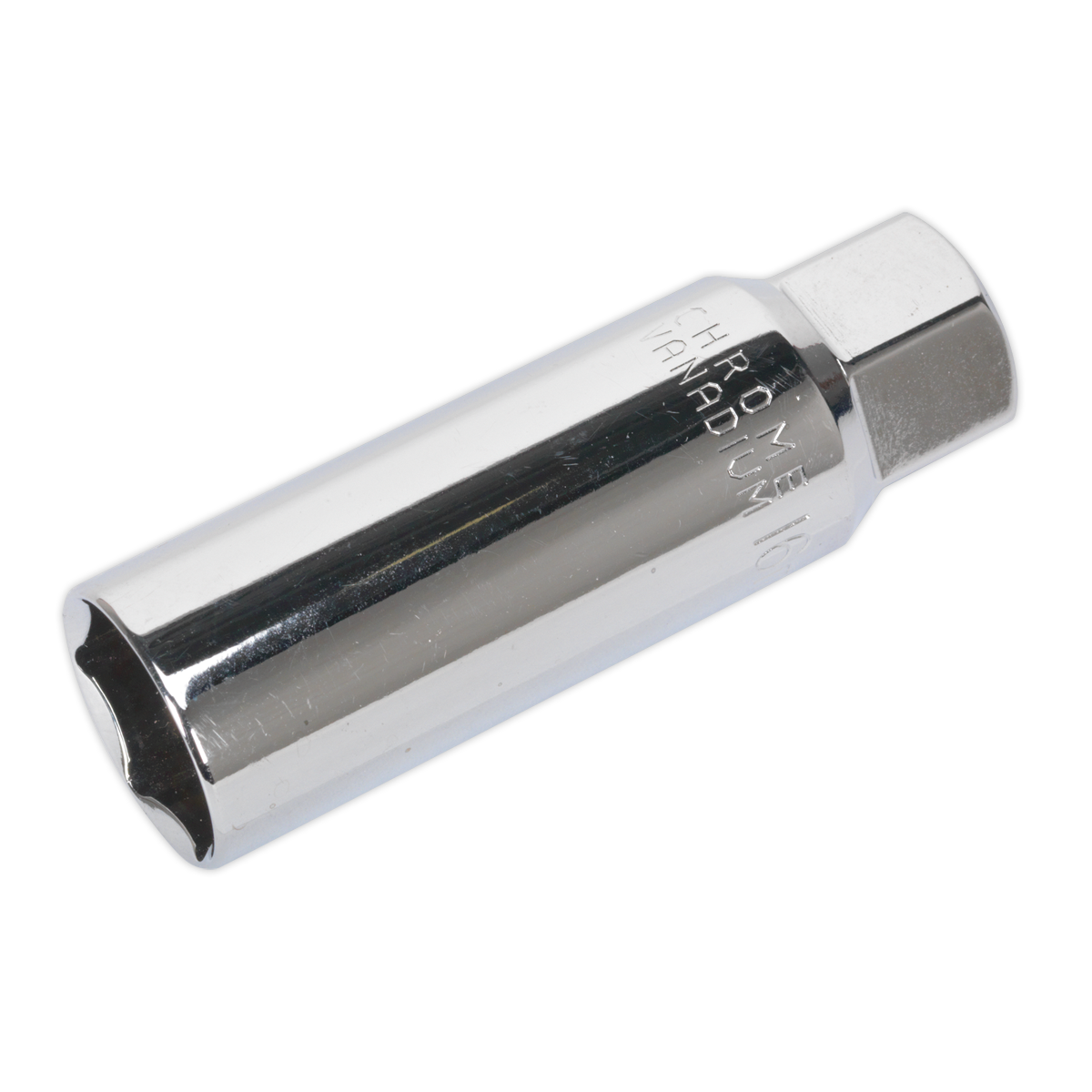 Sealey Spark Plug Socket 16mm 3/8" Square Drive Thin Wall Silver AK6557