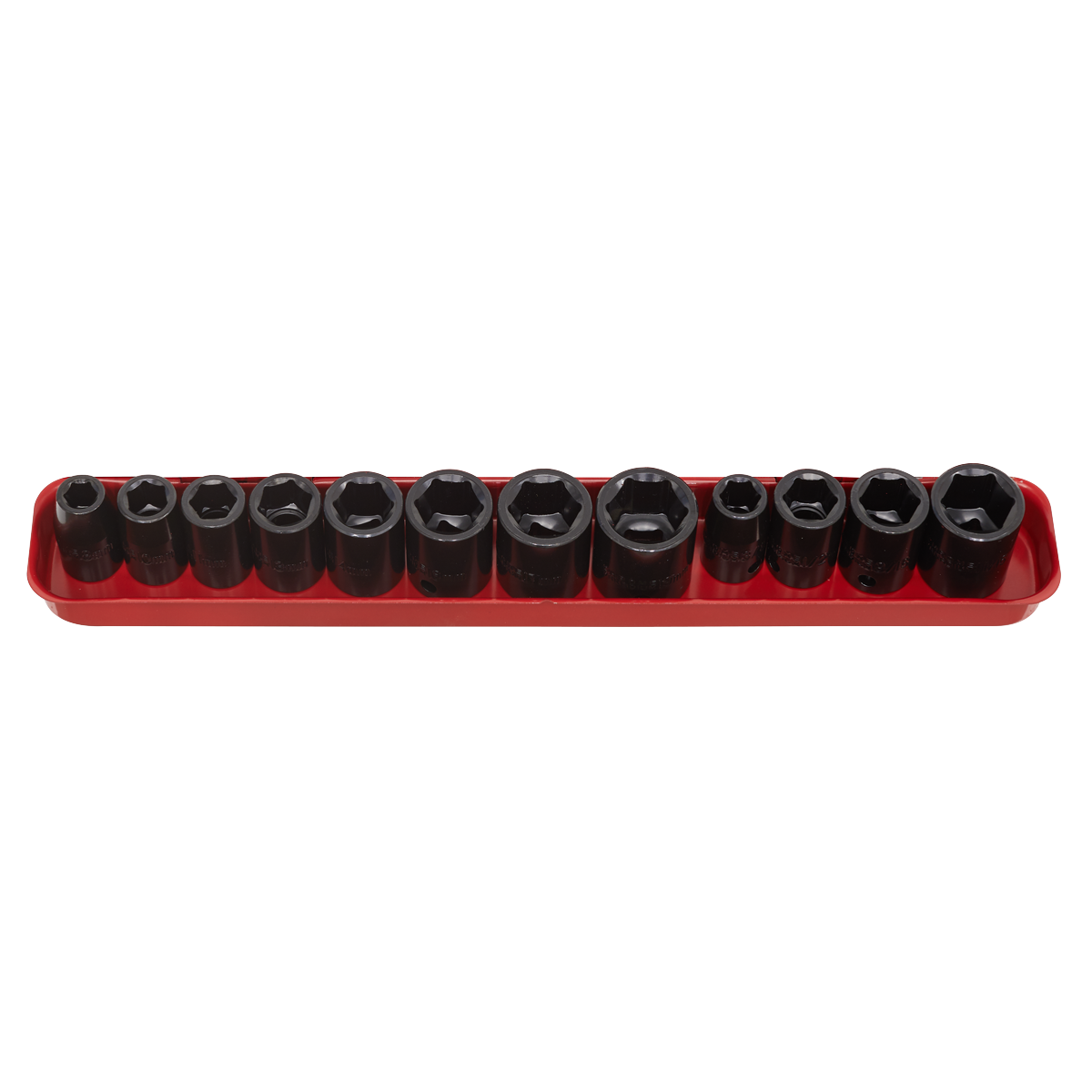 Sealey Impact Socket Set 12 Pieces 3/8" Square Drive Metric/Imperial AK682