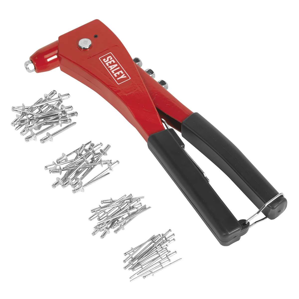 Sealey Hand Riveter Kit With Heat Treated Chrome Steel Jaws - Red/Black AK99