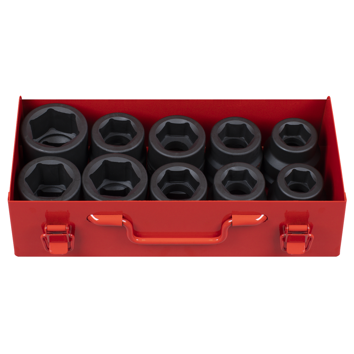 Sealey Impact Socket Set 10 Pieces 1" Square Drive Metric/Imperial AK688