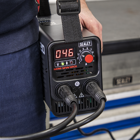 Sealey 120A MMA Inverter Welder Ultra Compact Lightweight Portable MINIMW120i