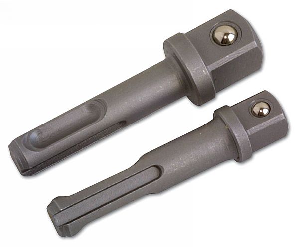 LASER 3330 Ratchet Reducing Adapter 3/8" 1/2" 45mm SDS Shank Dark Grey Steel