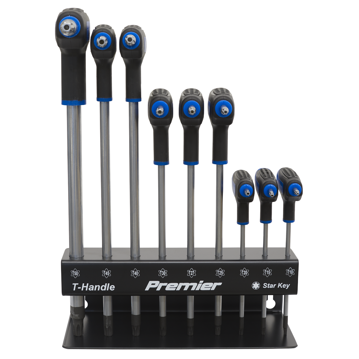 Sealey TRX-Star Key Set 9 Pieces T-Handle Daily Professional Use AK7196