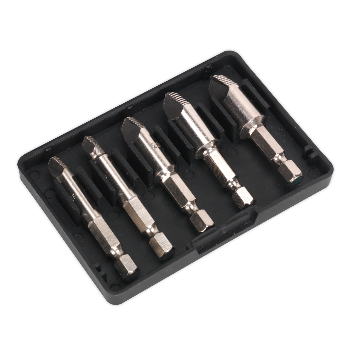 Sealey HSS Screw & Drill Bit Extractor Set Supplied In Storage Case 5pc AK7228