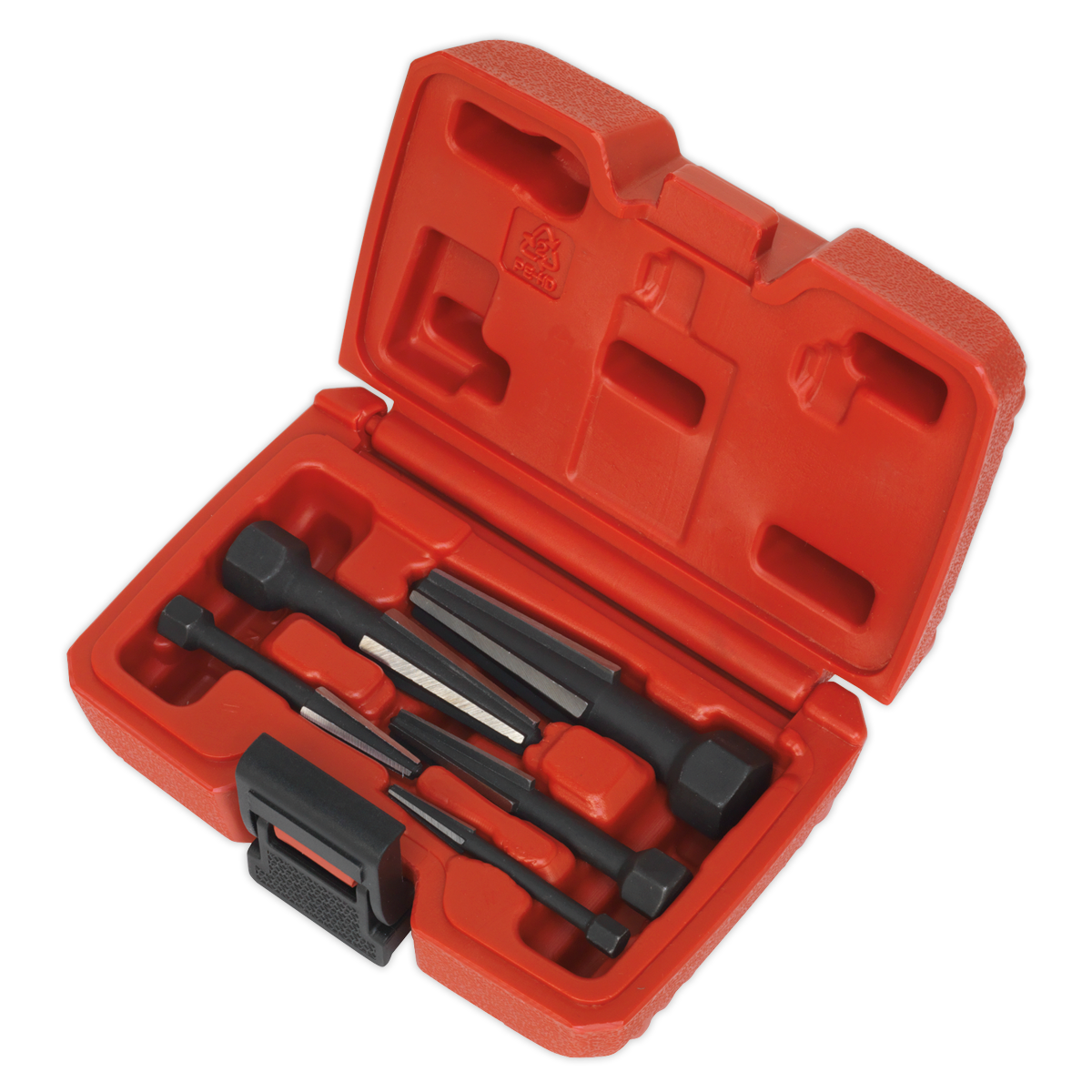 Sealey Screw Extractor Set 5 Pieces Double Edge Supplied In Storage Case AK752