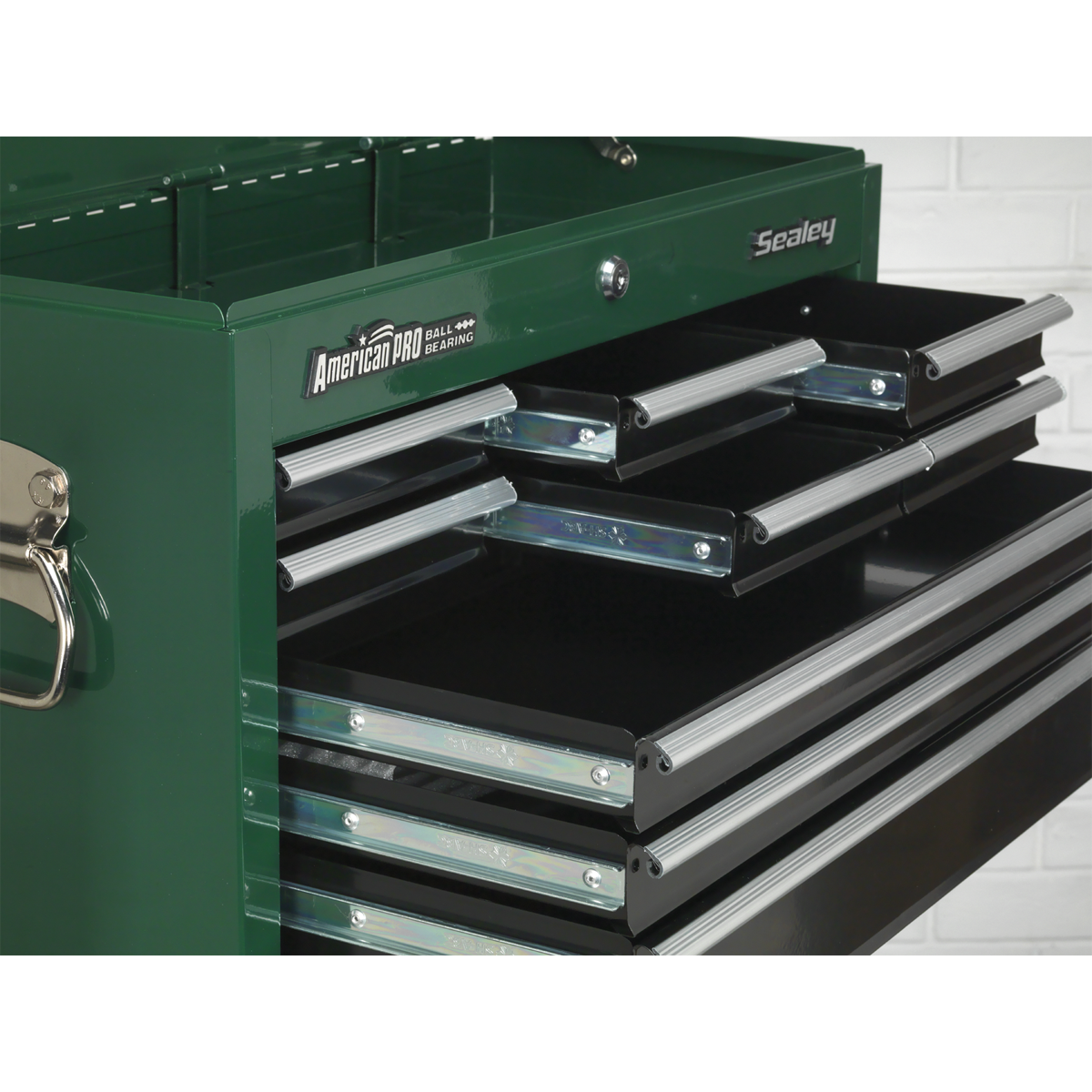 Sealey Steel Top Chest Tool Box 9-Drawer Ball Bearing Runners Red/Grey AP22509BB