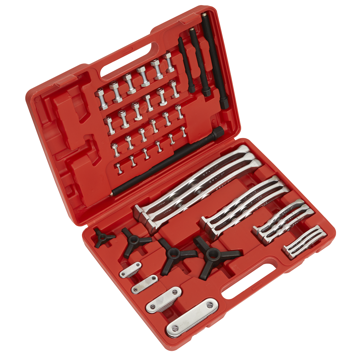 Sealey Triple Leg Gear Reversible Puller Set Chrome Vanadium Steel 4 Pieces AK79