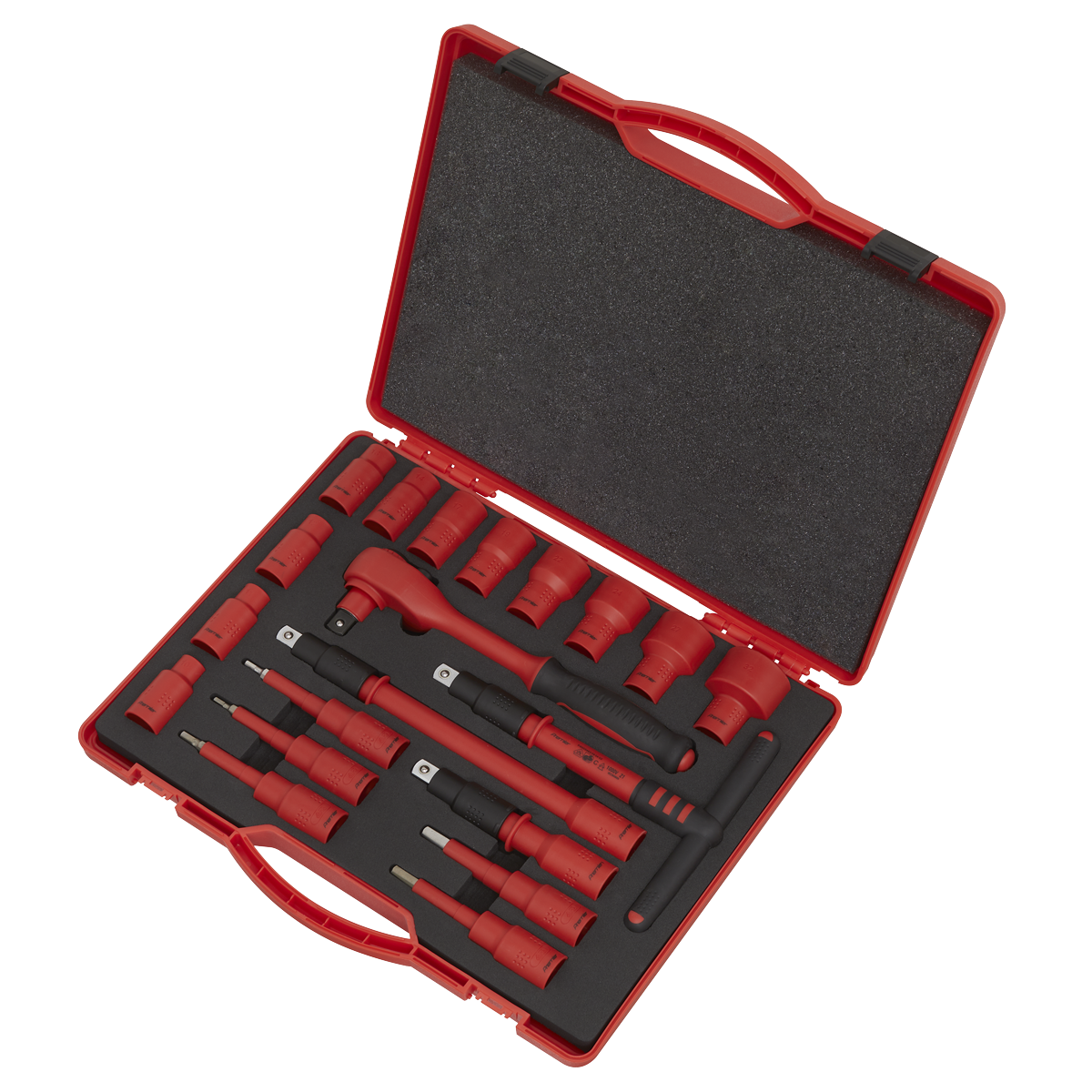 Sealey VDE Insulated Socket Set 20 Pieces 1/2" Square Drive Chrome Plated AK7941