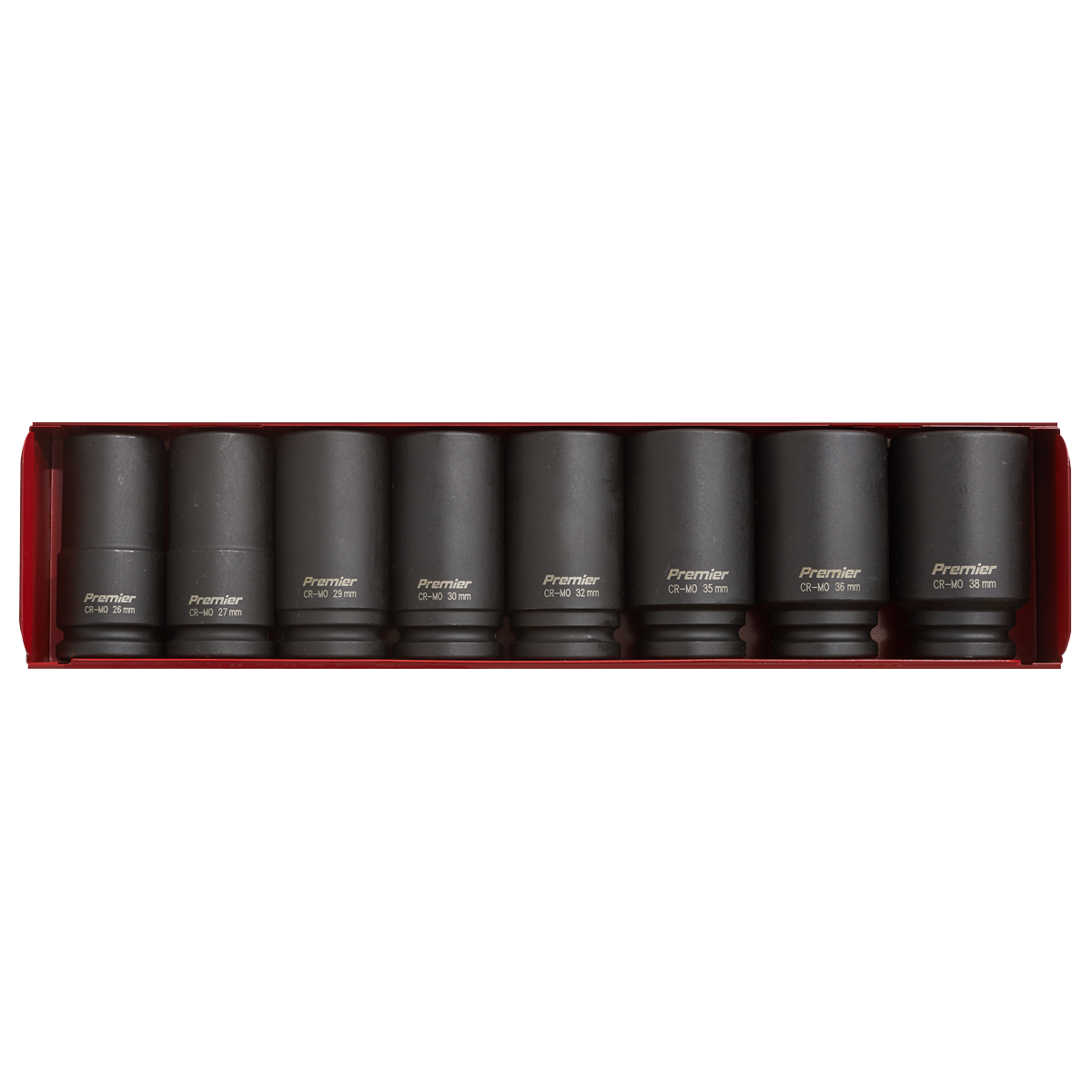 Sealey Impact Socket Set 8 Pcs 3/4" Square Drive Deep WallDrive Metric AK80/9M