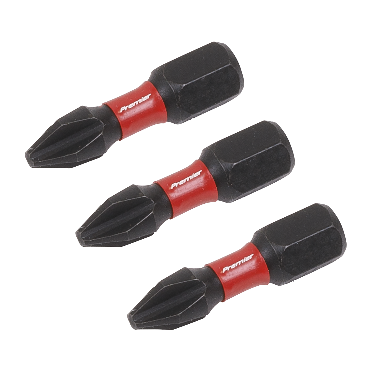 Sealey Phillips #2 Impact Power Tool Bits Forged From S2 Steel 25mm 3 Pcs AK8205