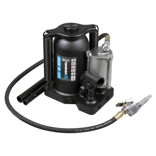 Sealey Viking Manual Air Hydraulic Bottle Jack 20 Tonne Heavy Duty AM20S