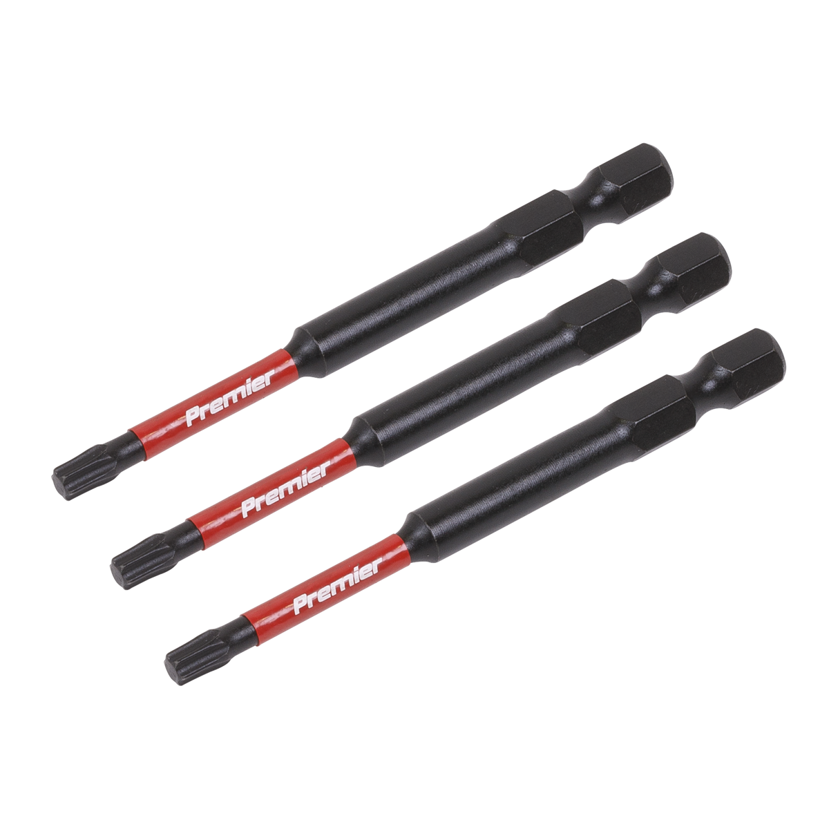 Sealey TRX-Star T20 Impact Power Tool Bits Forged From S2 Steel 75mm 3pc AK8267
