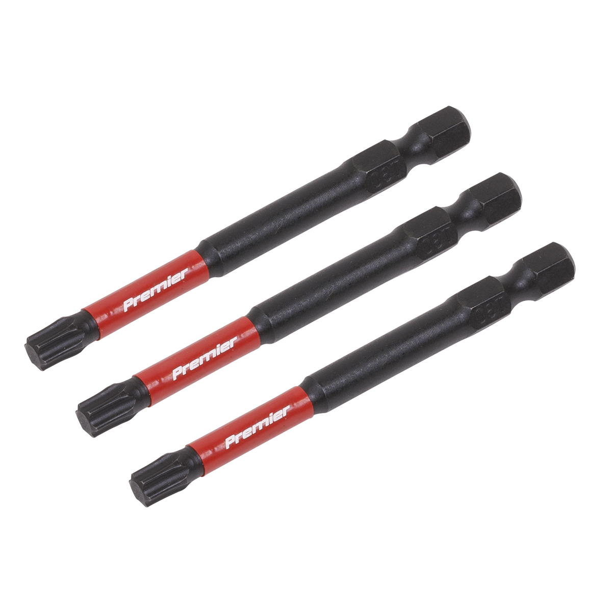 Sealey TRX Star T30 Impact Power Tool Bits Forged From S2 Steel 75mm 3pc AK8270