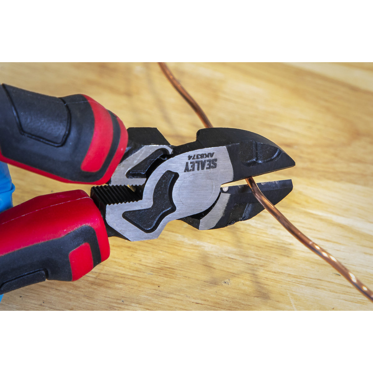 Sealey Side Cutters High Leverage 160mm Chrome Vanadium Steel Black AK8374