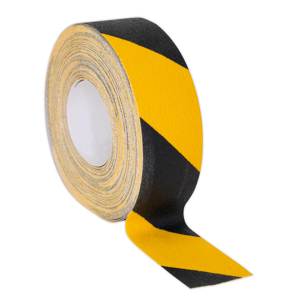 Sealey Anti Slip Tape 50mm x 18m Black Yellow Stripes Self Adhesive ANTBY18