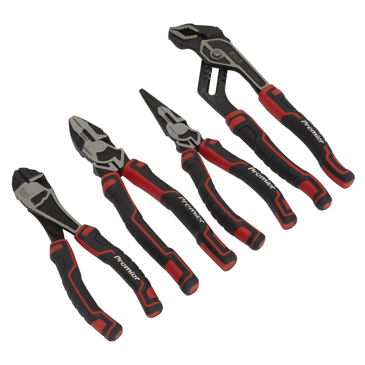 Sealey High Leverage Pliers Set With Finely Ground Polished Heads 4 Pcs AK8378