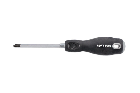 LASER 3355 Screwdriver Professional Phillips Ph2 100mm Chrome Vanadium Steel