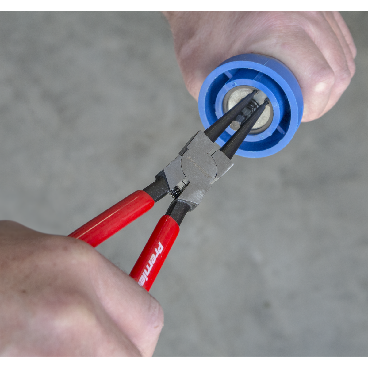 Sealey Circlip Pliers Internal Straight Nose 230mm Phosphate Finish AK84564