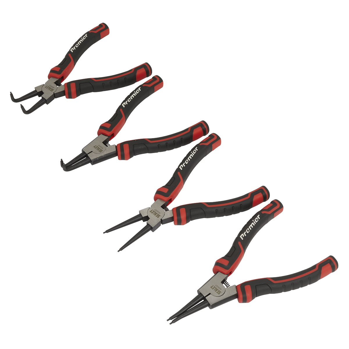 Sealey 180mm Circlip Pliers Set 4 Pcs Chrome Vanadium Steel Professional AK8457