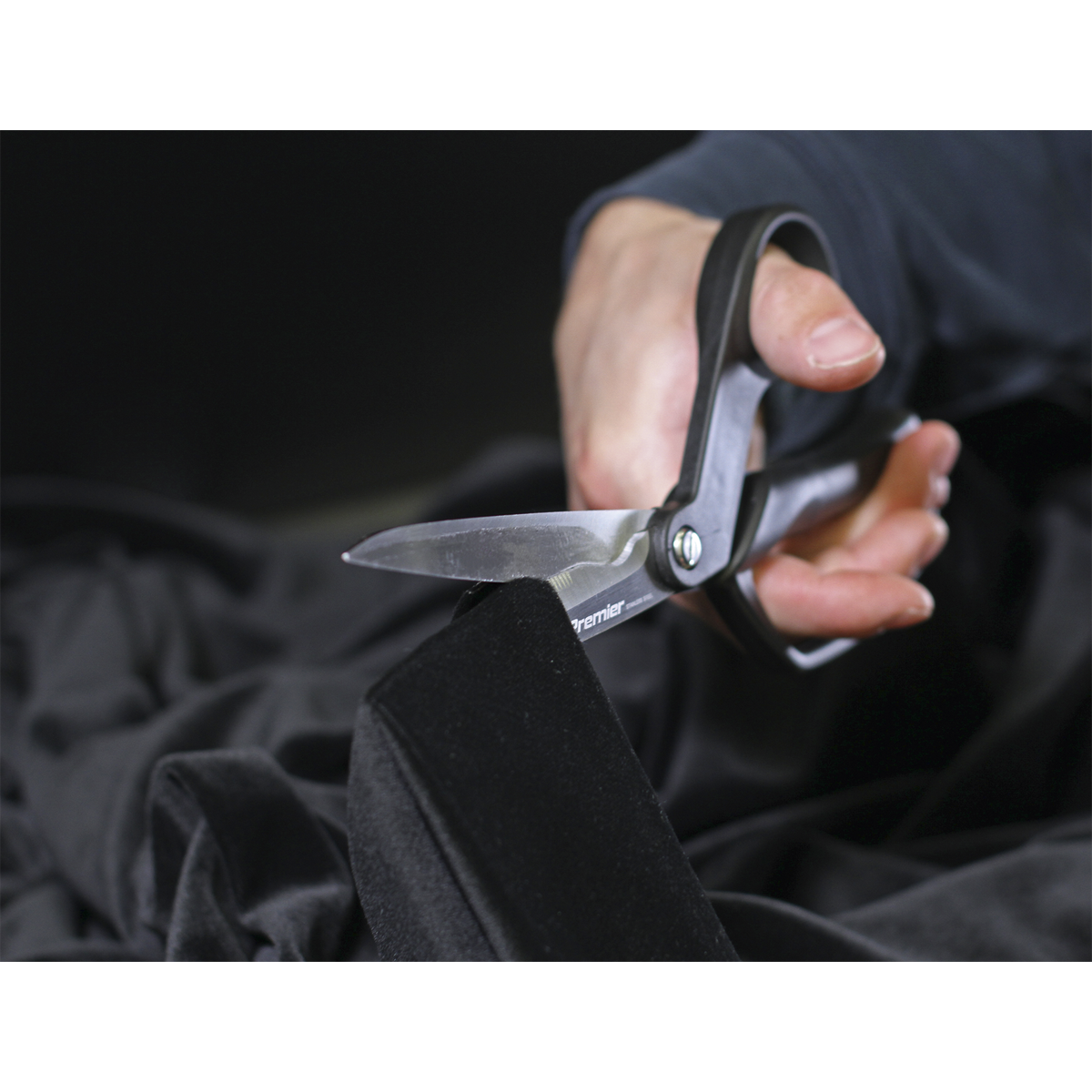 Sealey Heavy Duty Shears Scissors With Ergonomic Handles - 250mm Length AK8524