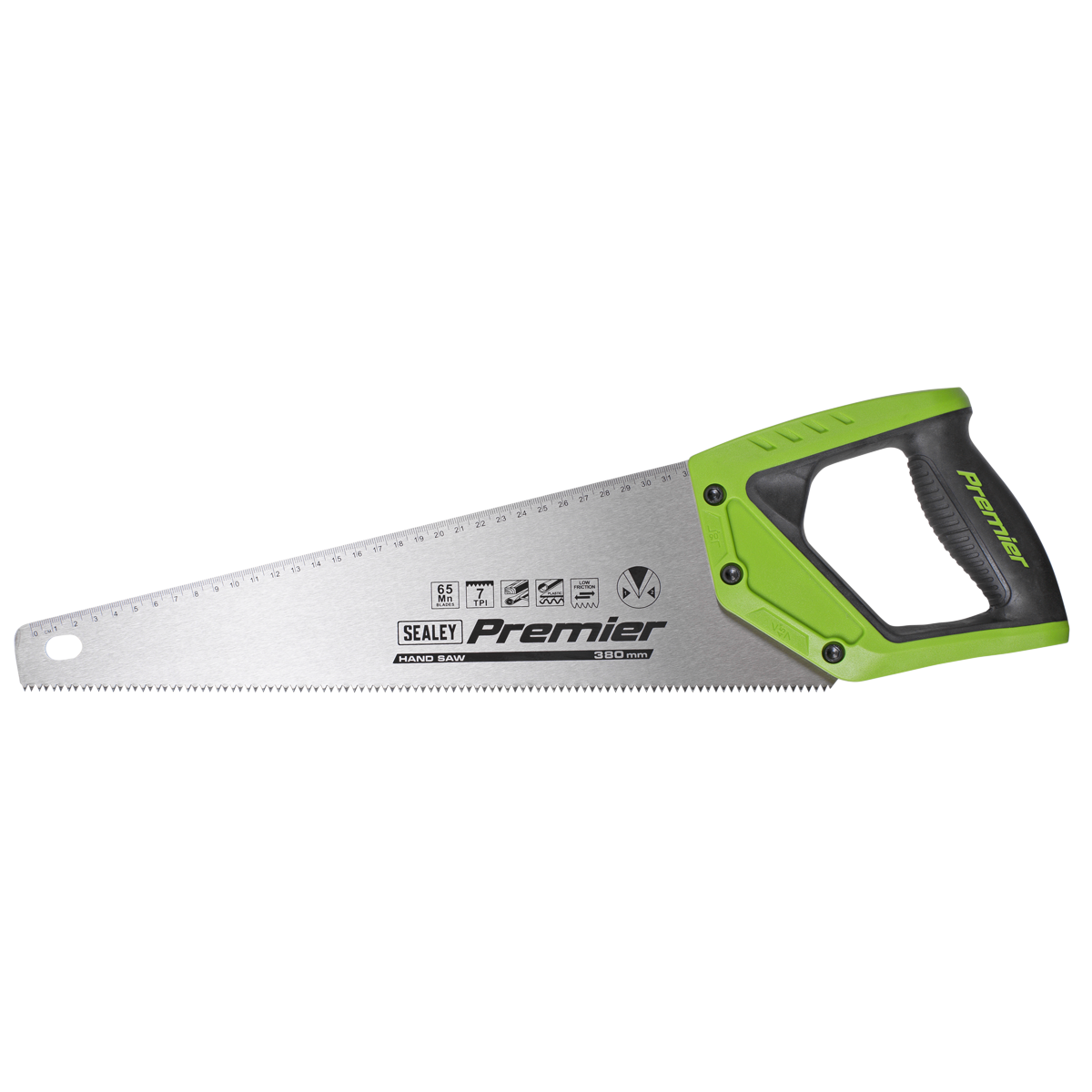 Sealey Handsaw 380mm 7TPI Carbon Steel Hardwood MDF Chipboard & Plastics AK8653