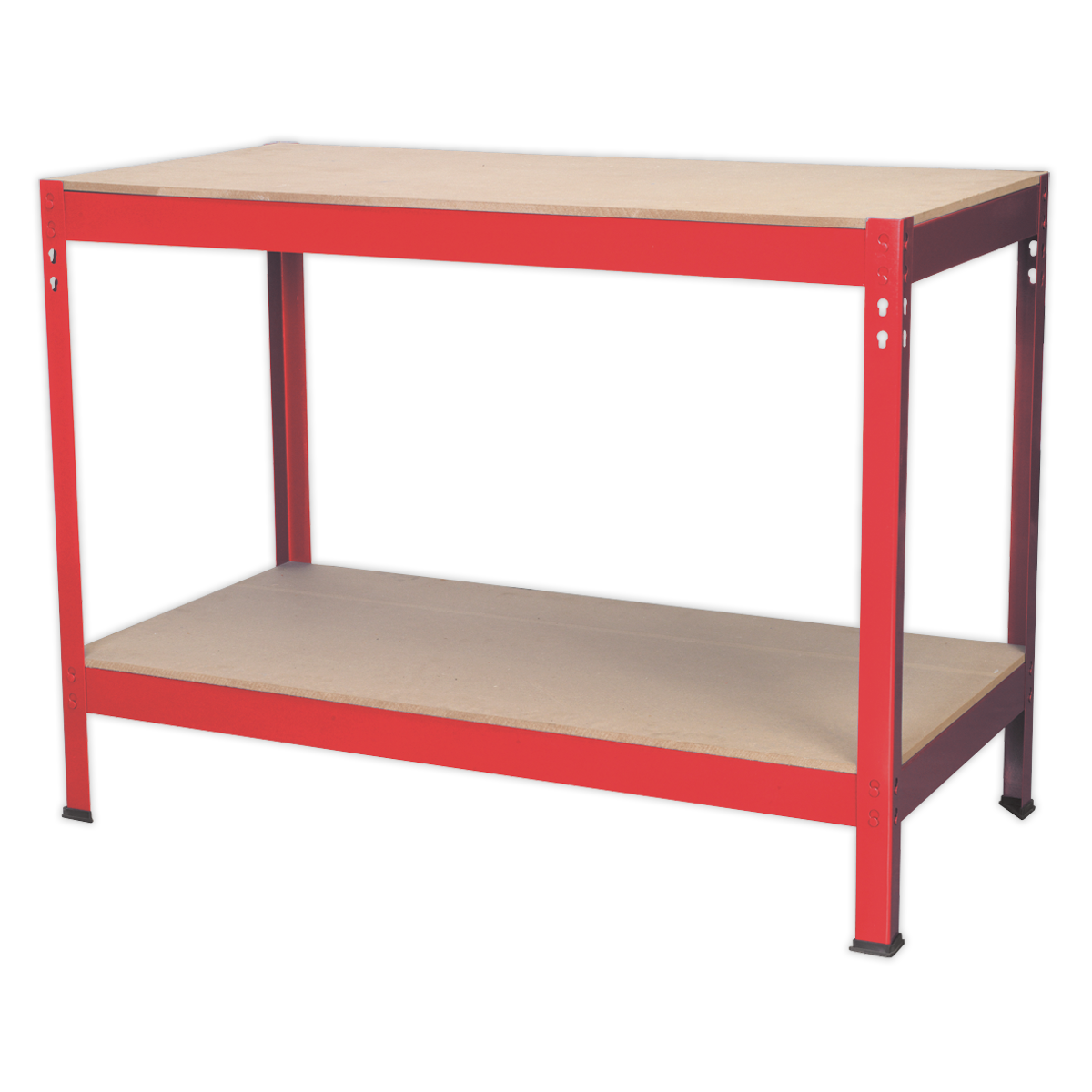 Sealey 1.2m Steel Workbench With Wooden Top Capacity Per Level 100kg AP1210