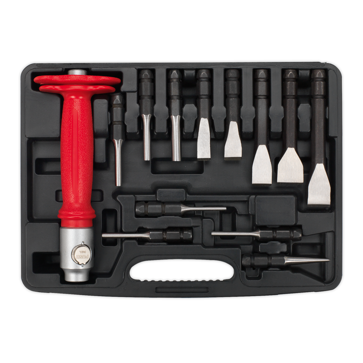 Sealey Interchangeable Punch & Chisel Set Corrosion Resistant 13 Pieces AK9215