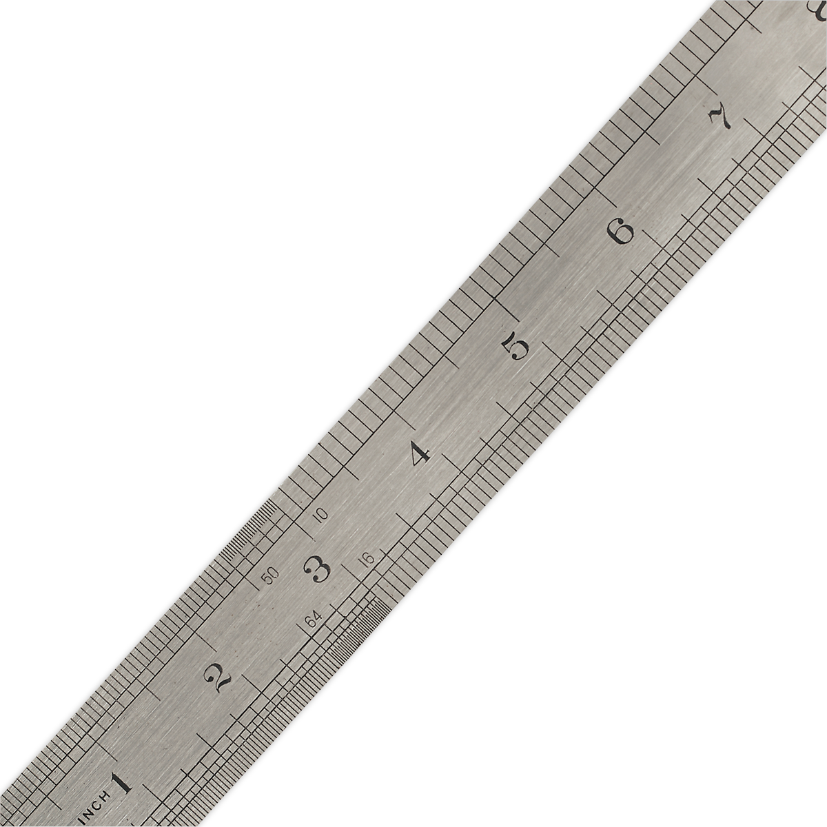 Sealey Steel Rule With Metric & Imperial Graduations 1000mm/40" Length AK9643