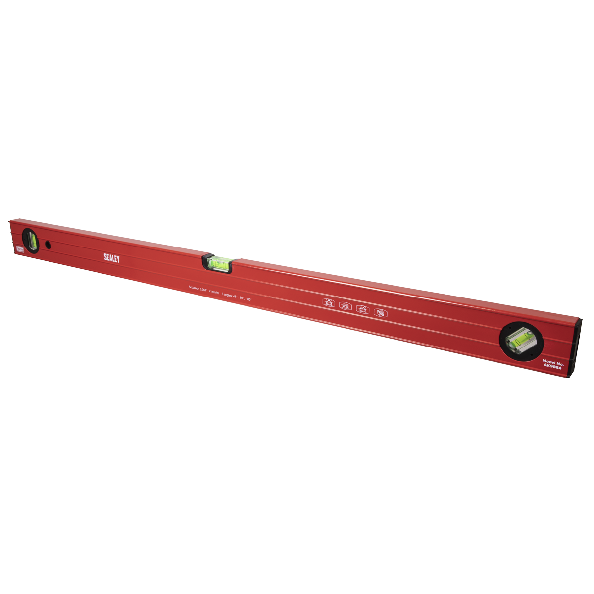 Sealey Spirit Level UV Resistant & Shockproof Vials 900mm Professional AK9864