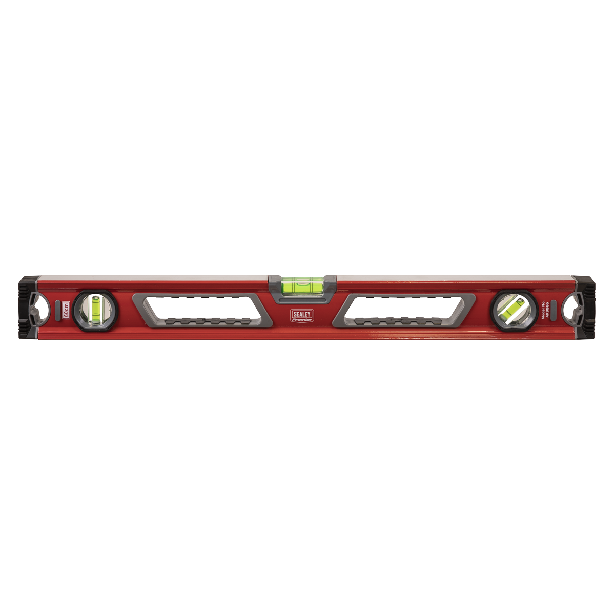 Sealey Spirit Level UV Resistant & Shockproof Vials 600mm Tool - Red AK9866