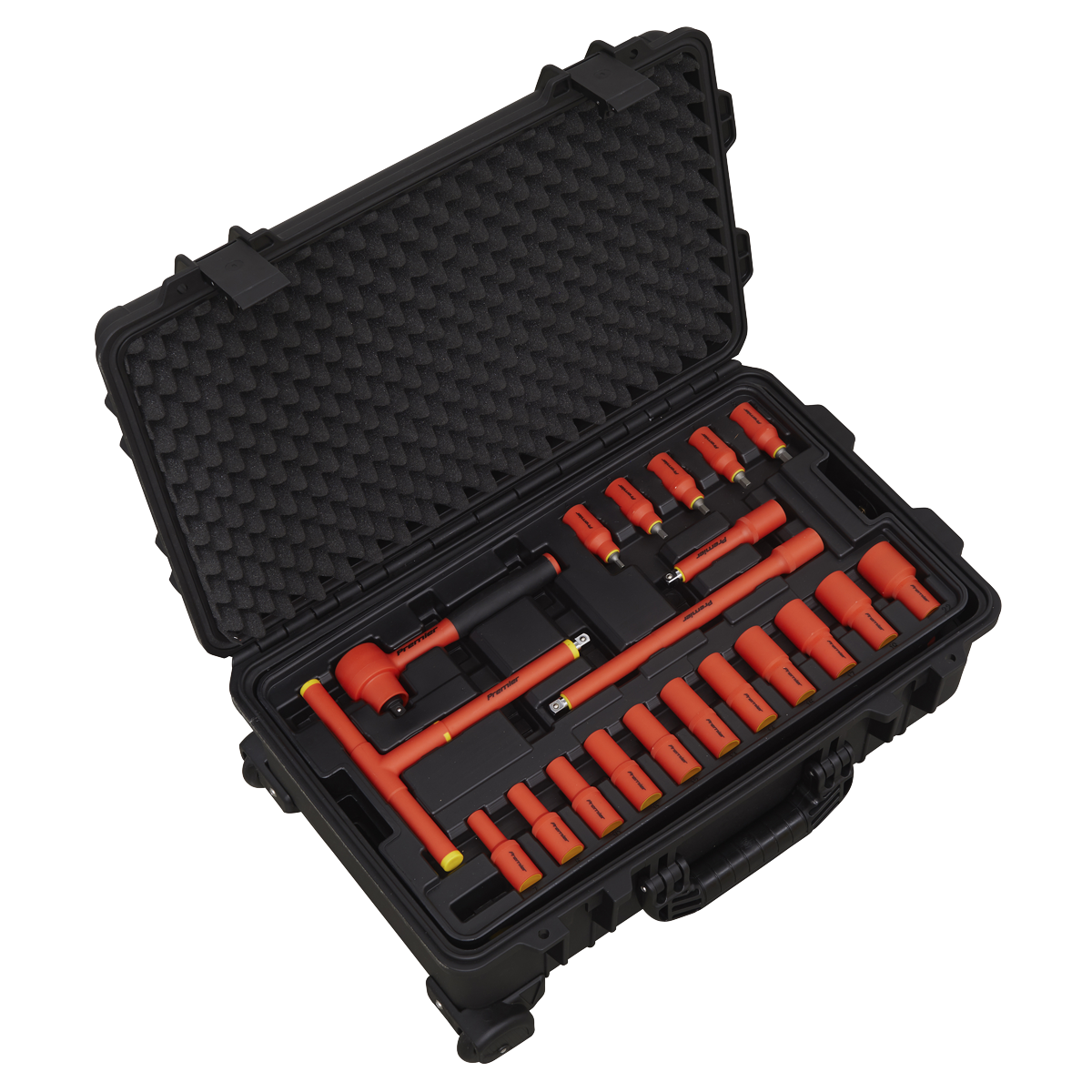 Sealey 3/8" Square Drive 1000V Insulated Tool Kit 50 Piece Socket Bit Set AK7938