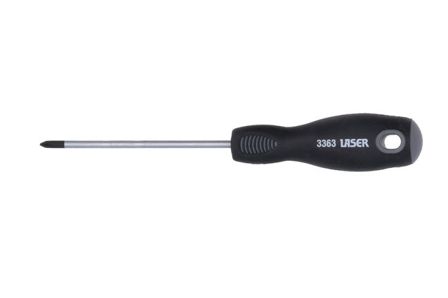 LASER 3363 Screwdriver Professional Phillips Ph0 75 mm CRV Steel Ergonomic Grip