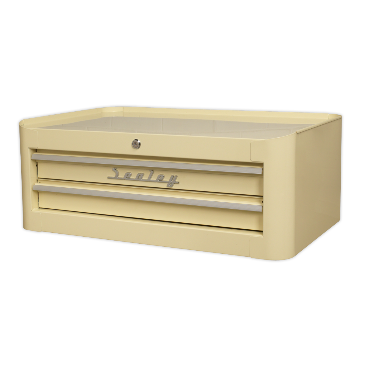 Sealey Mid Box 2 Drawers Lift & Latch Retro Style Tool Storage Chest AP28102