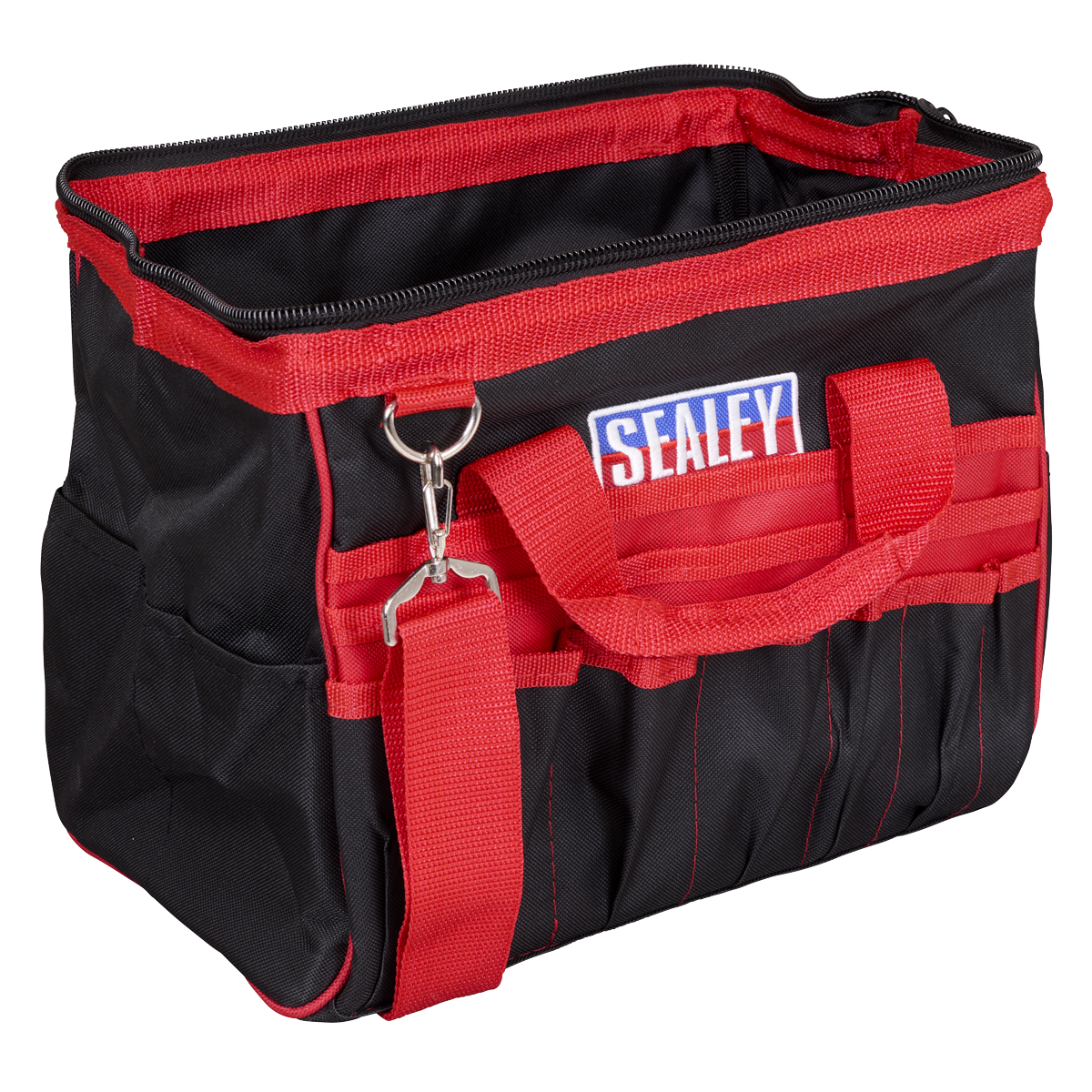 Sealey 300mm Heavy Duty Tool Storage Bag With Multiple Pockets Red/Black AP301