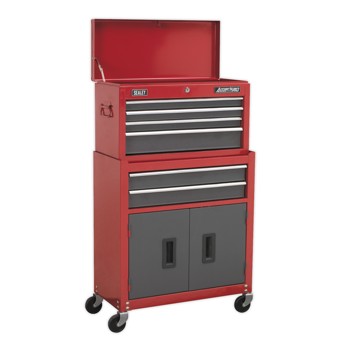Sealey 6-Drawer Topchest & Rollcab Combination With Ball-Bearing Slides AP2200BB