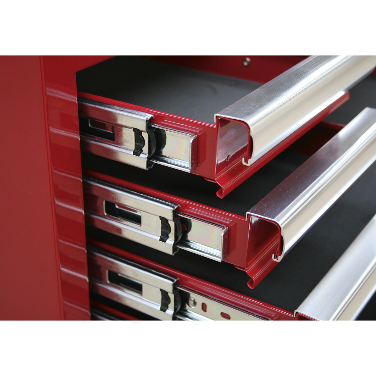 Sealey Top Chest 6 Drawer With Ball Bearing Runners Tool Storage Box Red AP33069