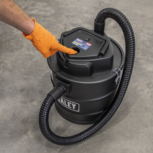 Sealey 20L 3-in-1 Ash Vacuum Cleaner 1200W/230V For Fireplace Stove BBQ PC200A