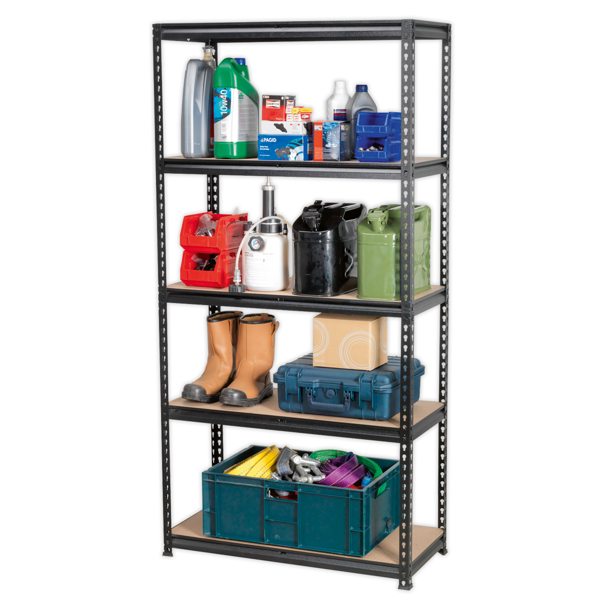 Sealey Racking Unit 5 Level 200kg Capacity Per Level Steel Frame AP7200