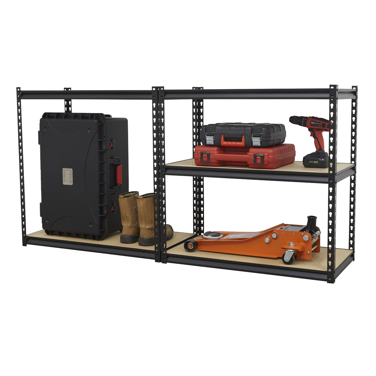 Sealey Racking Unit With 5 Chipboard Shelves 340kg Capacity Per Level AP900R