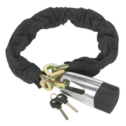 Sealey Motorcycle Chain & Disc Lock 10.5 x 10.5 x 900mm ART Approved CLA109DL