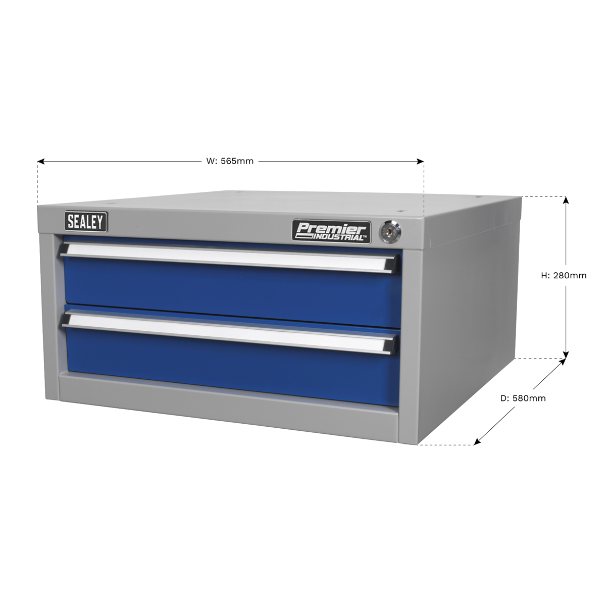 Sealey Double Drawer Unit For API Series Work Benches Tool Storage Cabinet API9