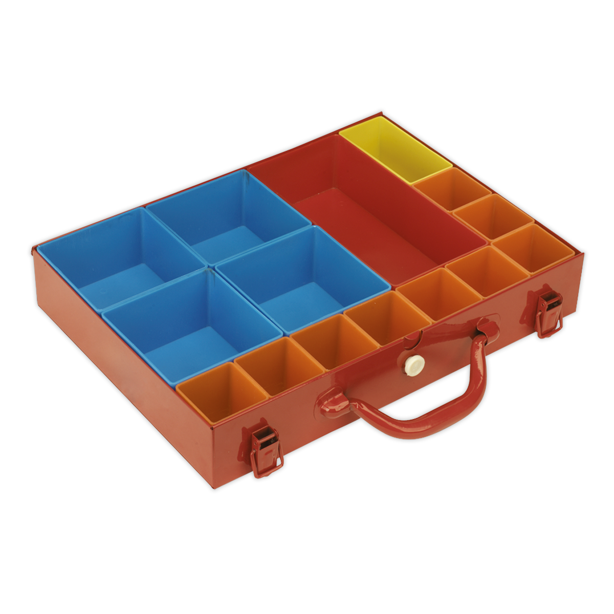Sealey Metal Case Tool Box Durable With 15 Storage Removable Bins  APMC15
