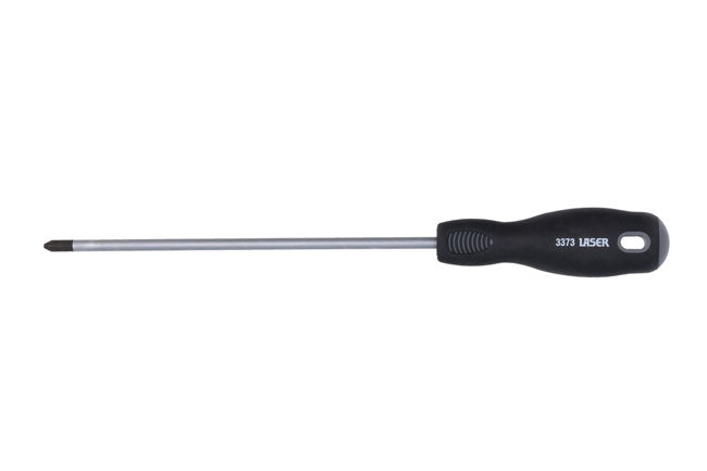 LASER 3373 Screwdriver Professional Phillips Ph2 200mm Chrome Vanadium Steel