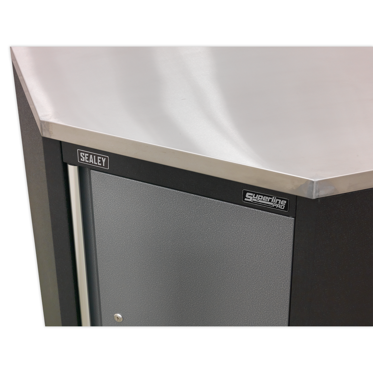 Sealey Stainless Steel Worktop For Modular Corner Cabinet 865mm APMS60SS
