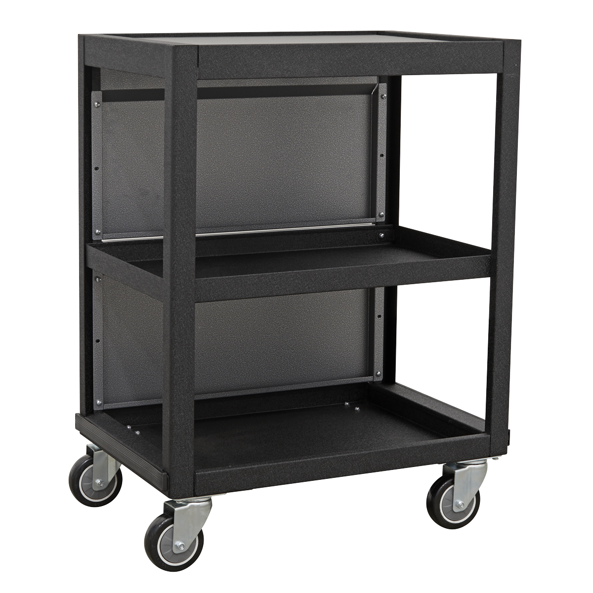Sealey Modular Mobile Workshop 3-Tiered Trolley With Aluminium Handles APMS66